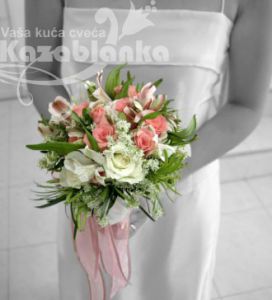 BDM 182. Bidermajer - Alstromerije, Ruže, zelenilo