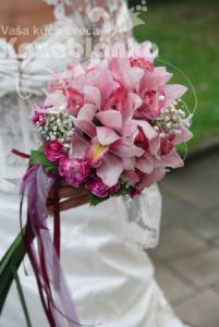 Bidermajer - Roze Orhideja