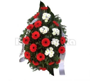 Venac od gerbera i hrizantema