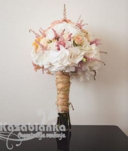 Bidermajer - Hortenzije i mini ruže