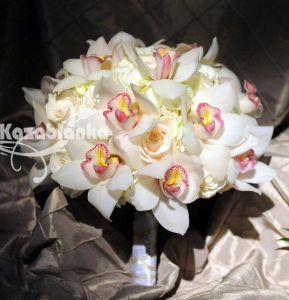 Bidermajer - Orhideje, ruže i hortenzija